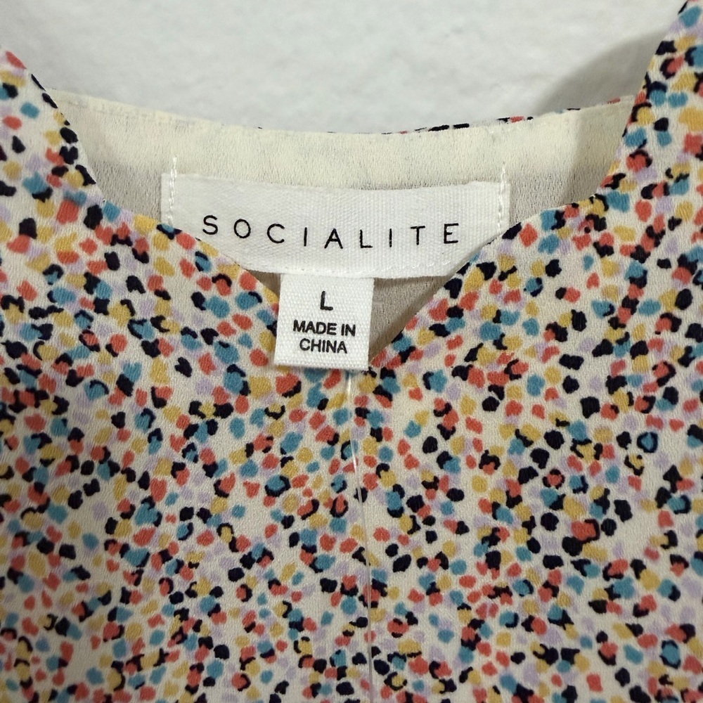 Socialite Confetti Colorful Camisole Large NWT - Picture 2 of 9